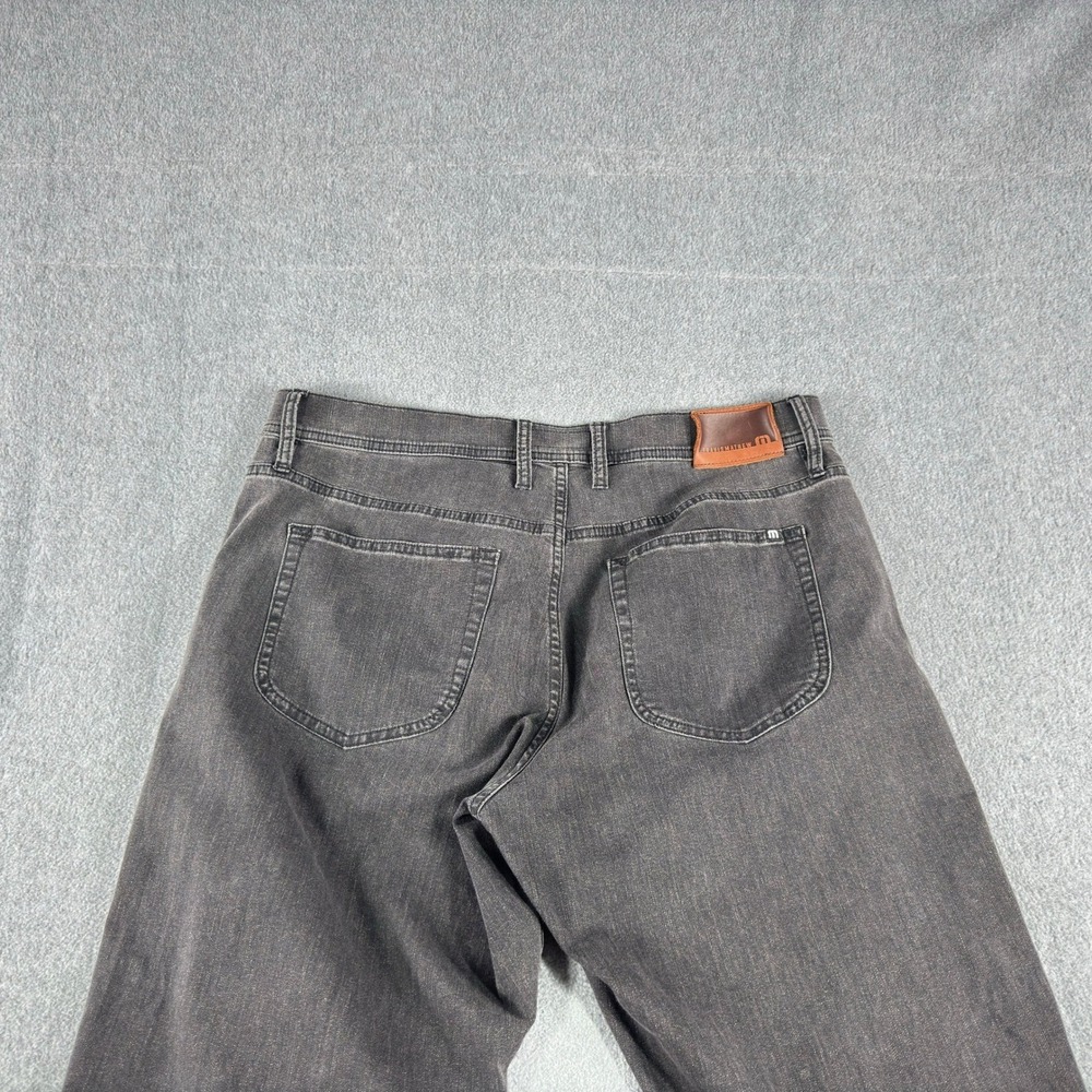 SOLD Travis Mathew Legacy Featherweight Straight Jeans Gray Denim Mens 35 36x30